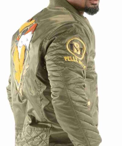Pelle Pelle The Legendary Cool Cat Olive Satin Jacket