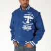 Pelle Pelle The One And Only Blue Varsity Jacket