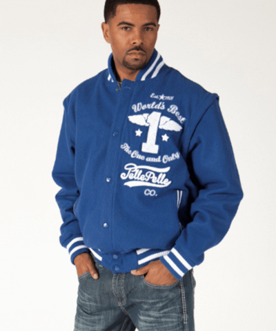 Pelle Pelle The One And Only Blue Varsity Jacket