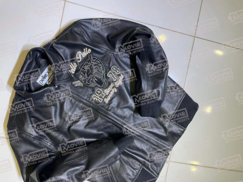 Pelle Pelle Tiger Black Plush Jacket scaled 1