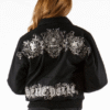 Pelle Pelle Triple Crest Shirt Collar Black Jacket