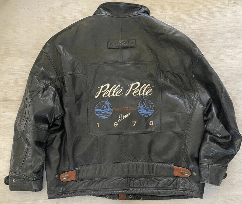 Pelle Pelle Vintage 80s Black Leather Jacket