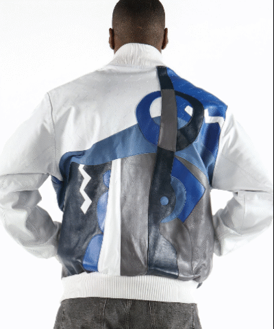 Pelle Pelle White Plush Picasso Leather Jacket 1
