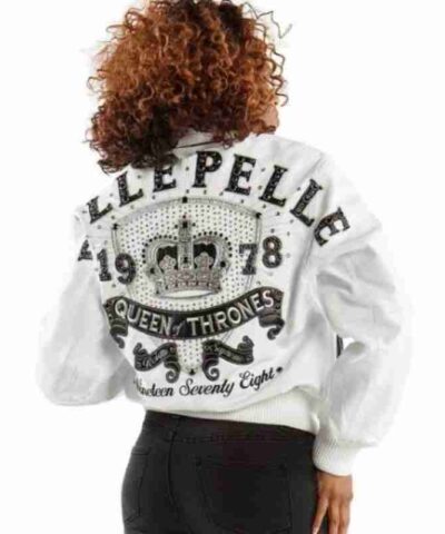 Pelle Pelle White Queen Leather Jacket