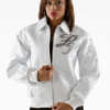 Pelle Pelle White Zippered Jacket