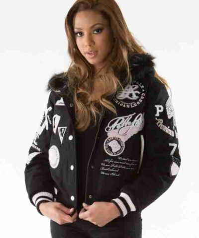 Pelle Pelle Women American Legend Black Hooded Jacket