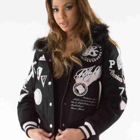 Pelle Pelle Women American Legend Black Hooded Jacket