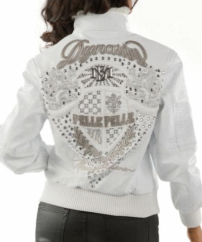 Pelle Pelle Women Dynasty White Leather Jacket