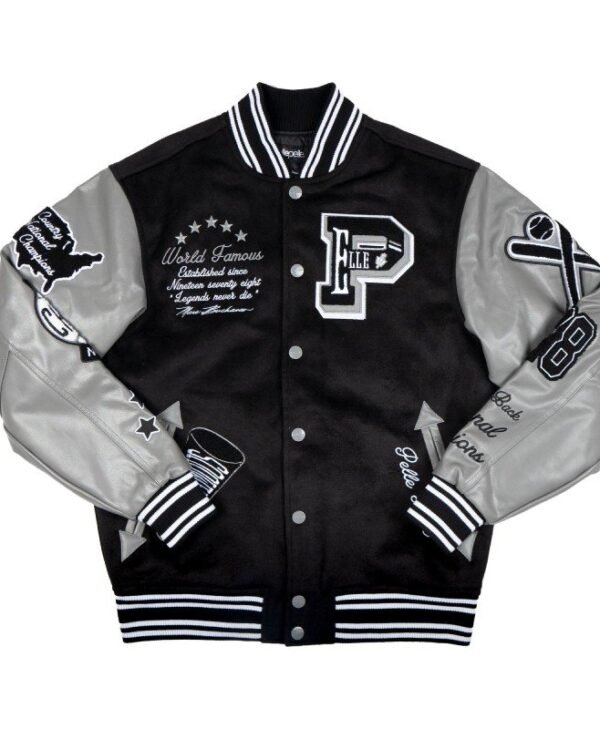 Pelle Pelle World Famous Wool Black Grey Jacket