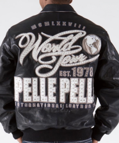 Pelle Pelle World Tour Navy Sienna Leather Jacket