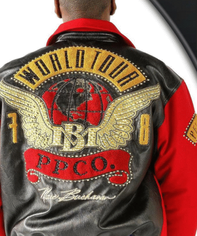 Pelle Pelle World Tour Red Bomber Jacket