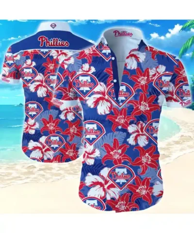 Philadelphia Phillies Hawaiian Cotton Shirt