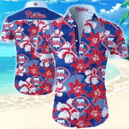 Philadelphia Phillies Hawaiian Cotton Shirt