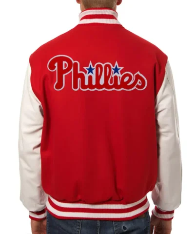 Philadelphia Phillies Letterman Red and White Jackets