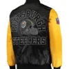Pittsburgh Steelers Satin Black and Yellow Jackets