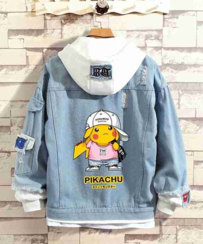 Pokemon Harajuku Kawaii Blue Denim Jacket