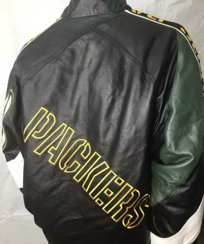 Pro Player NFL Green Bay Packers Black Leather Jackets