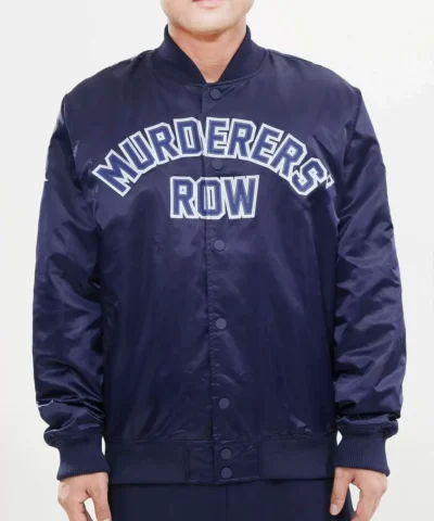 Pro Standard New York Yankees Navy Satin Jacket