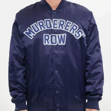 Pro Standard New York Yankees Navy Satin Jacket