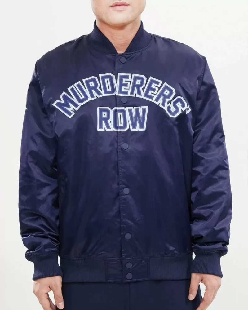 Pro Standard New York Yankees Navy Satin Jacket