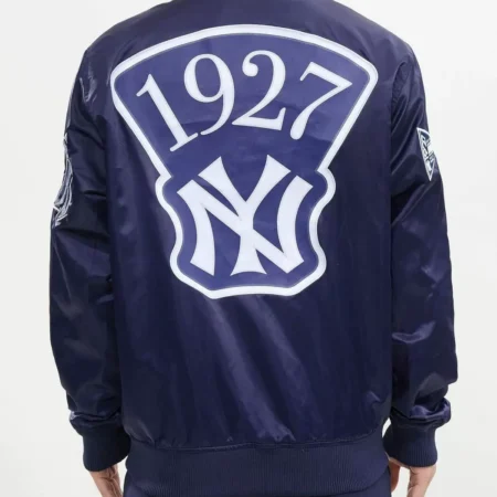 Pro Standard New York Yankees Navy Satin Jackets