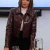 Rachael Cook Sisterhood Inc Crocodile Brown Jacket Buy Now