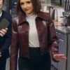 Rachael Cook Sisterhood Inc Crocodile Brown Jacket For Sale