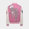 Rod Godspeed Skull Pink Varsity Jacket