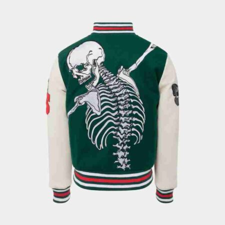 Rod Godspeed Skull Varsity Green Jackets