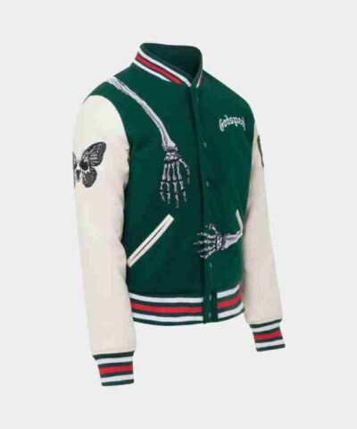 Rod Green Godspeed Skull Varsity Jacket