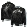 San Antonio Spurs Black Satin Jacket