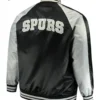 San Antonio Spurs Grey Black Satin Jackets