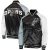 San Antonio Spurs Reliever Raglan Varsity Satin Jacket