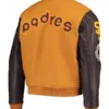 San Diego Padres Full Zip Logo Brown Jacket
