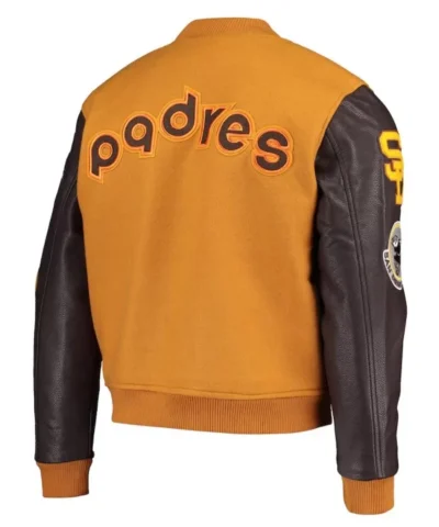 San Diego Padres Full Zip Logo Brown Jacket