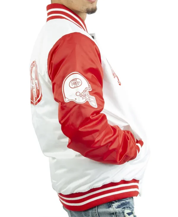 San Francisco 49ers White and Red Jacket