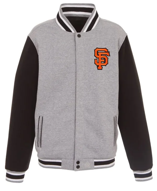 San Francisco Giants Embroidered Black and Gray Jacket