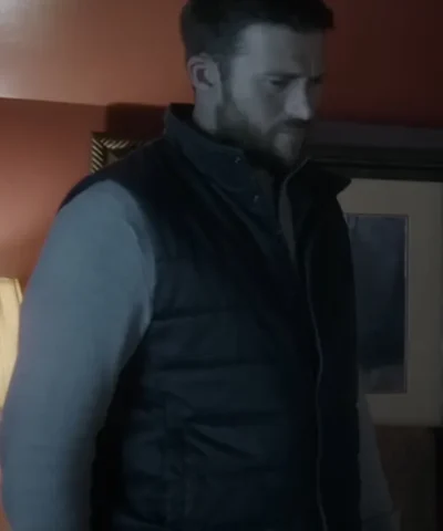 Scott Eastwood Alarum Black Puffer Vest