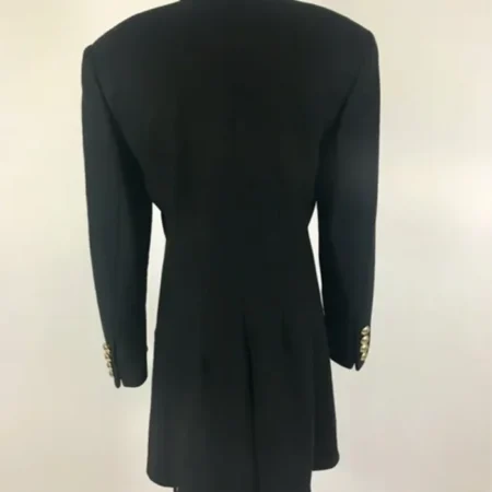 Selena Quintanilla 90s Singer Embroidered Black Long Coat