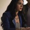 Shadowhunters Isabelle Lightwood Blue Leather Jacket