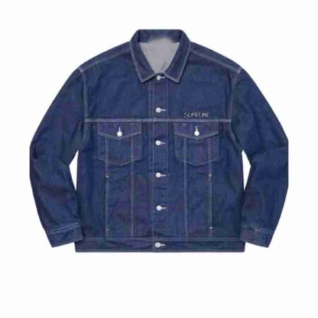 Smurfs Denim Trucker Blue Jacket