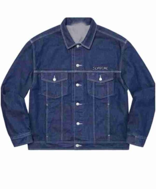 Smurfs Denim Trucker Blue Jacket