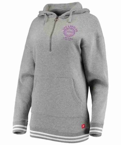 Sportiqe Los Angeles Lakers Womens Gray Hoodie