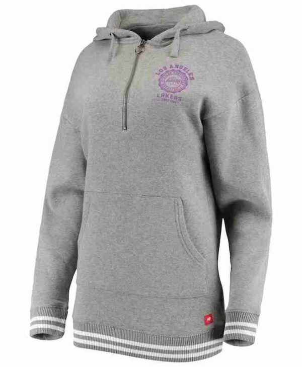 Sportiqe Los Angeles Lakers Womens Gray Hoodie