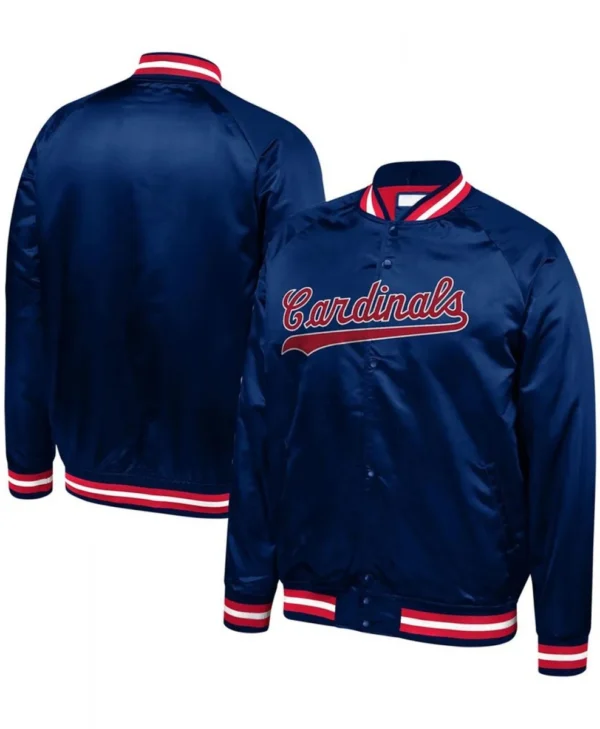 St Louis Cardinals Full Snap Navy Jacket