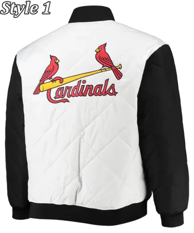 St. Louis Cardinals White Black Jackets