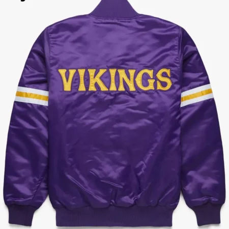Starter Bomber Minnesota Vikings Purple Jacket