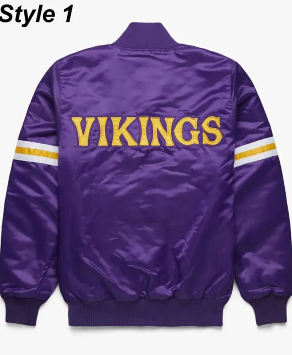 Starter Bomber Minnesota Vikings Purple Jacket