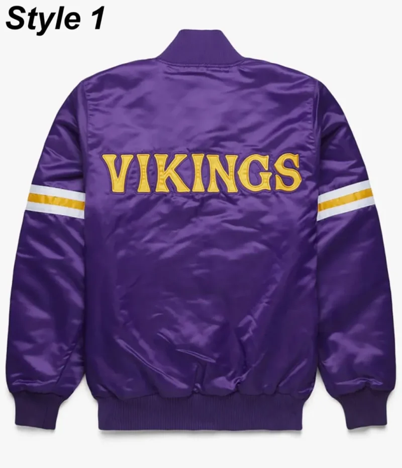 Starter Bomber Minnesota Vikings Purple Jacket