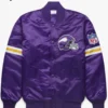 Starter Bomber Minnesota Vikings Purple Satin Jacket